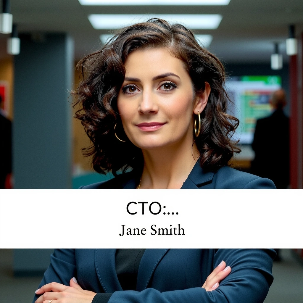 Portrait of Jane Smith, CTO of Greneshodes