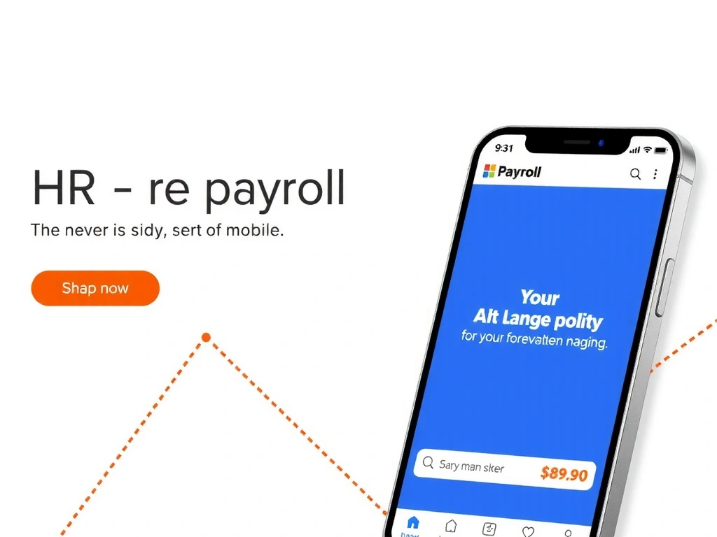 Mobile Interface of HR software on a smartphone