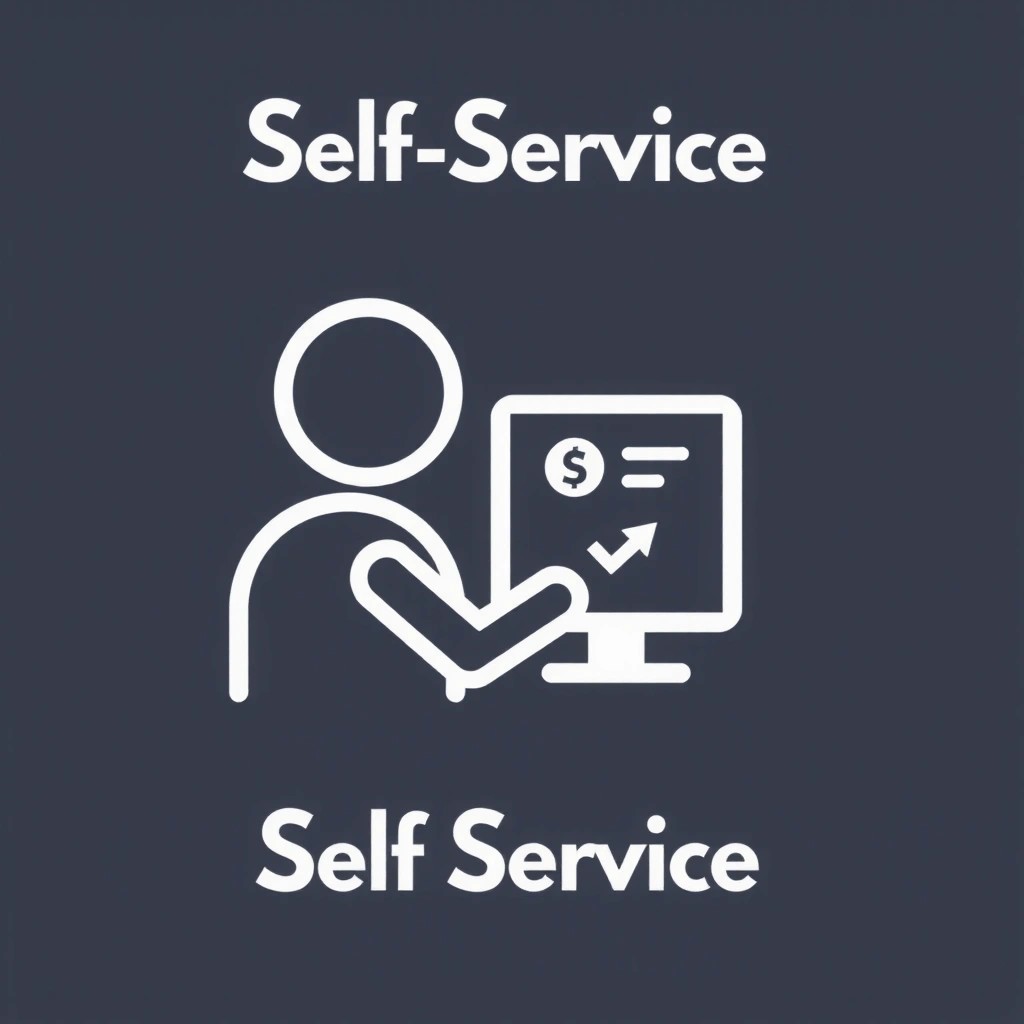 Icon representing self-service and empowerment