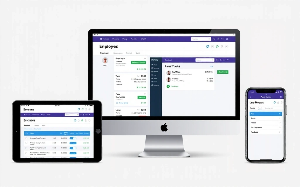 User-friendly portal interface mockups