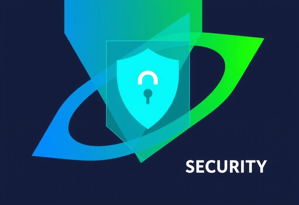 Abstract representation of data security and intellectual property protection